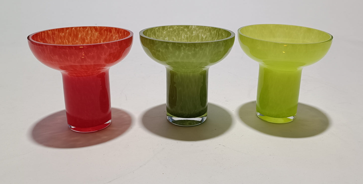 Luz de té en vidrio verde oscuro