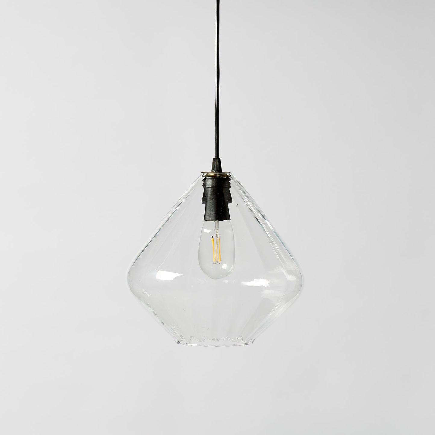 Lámpara de techo DROPPA | Transparente | Acanalada recta