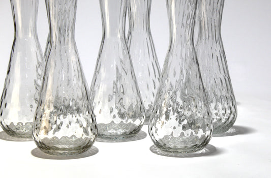 Jarra alta de vidrio transparente