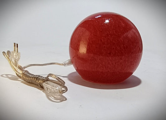 Lámpara de mesa | Bola de cristal roja