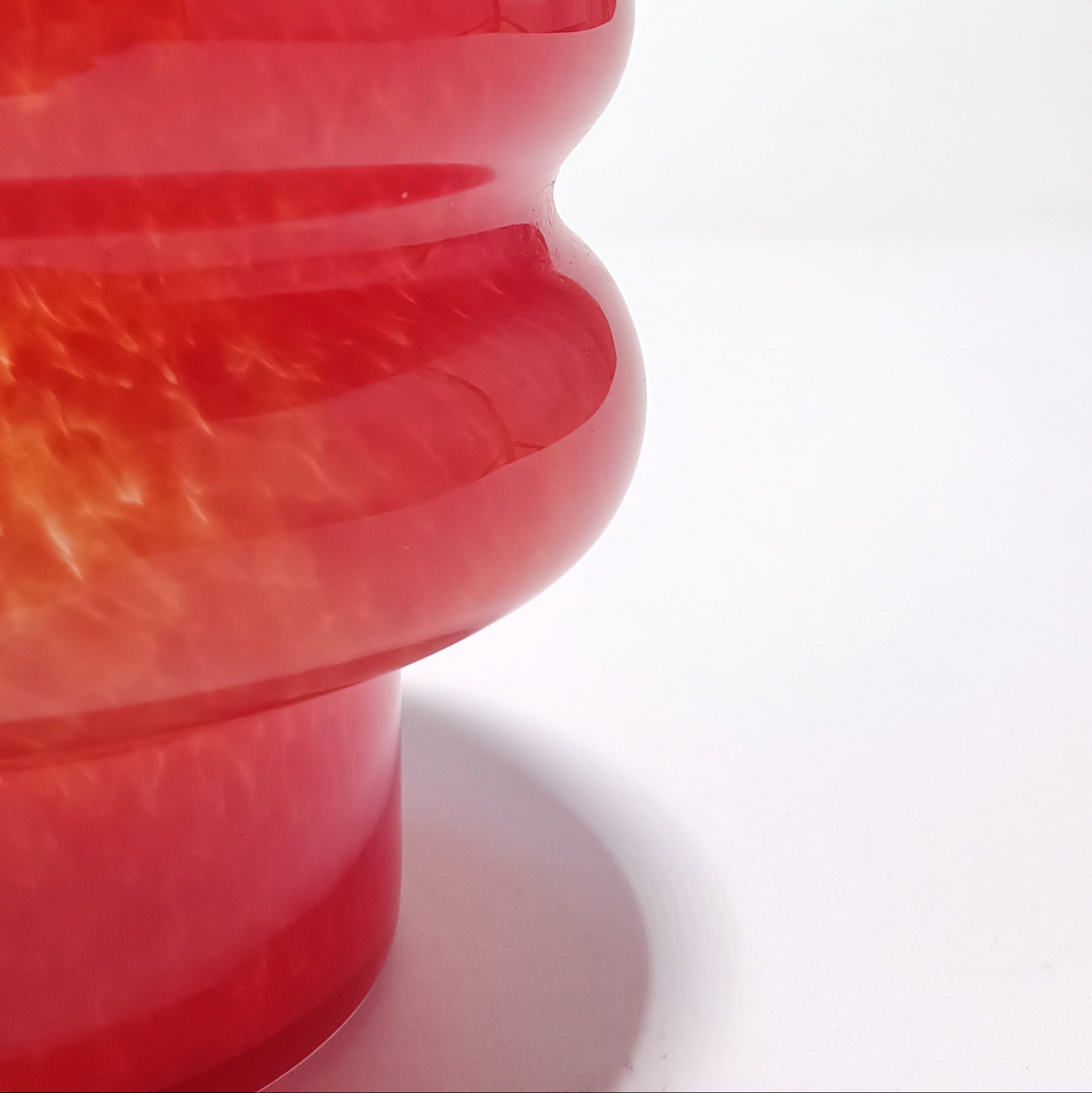 Vidro furado para Suspensão de Teto em Vidro ondulado vermelho