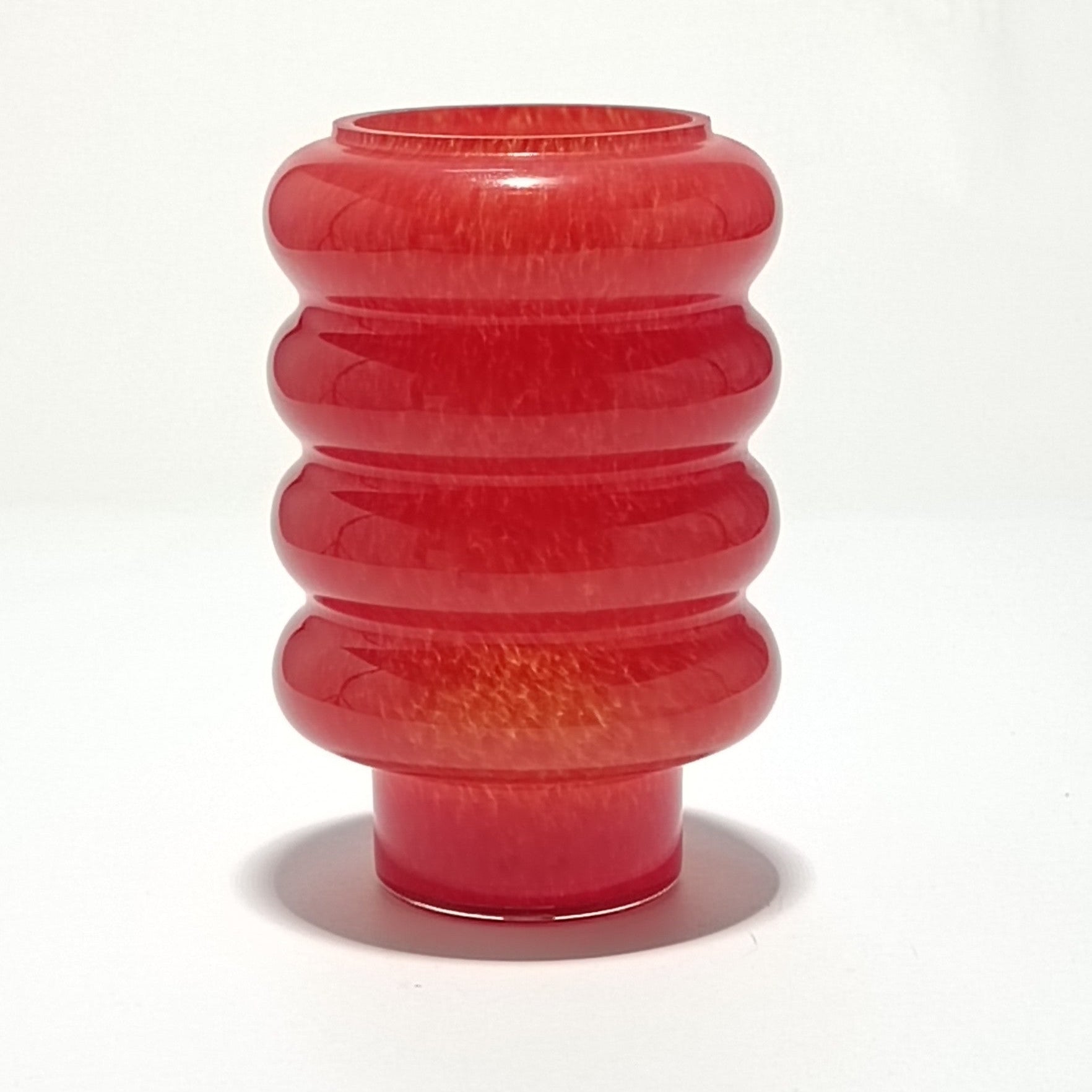 Vidro furado para Suspensão de Teto em Vidro ondulado vermelho