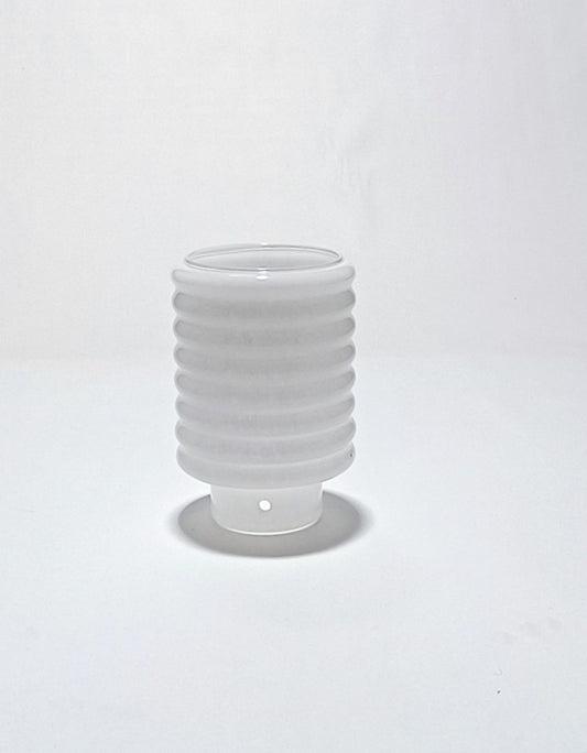 Vidrio perforado para pantalla de lámpara en vidrio corrugado opalino