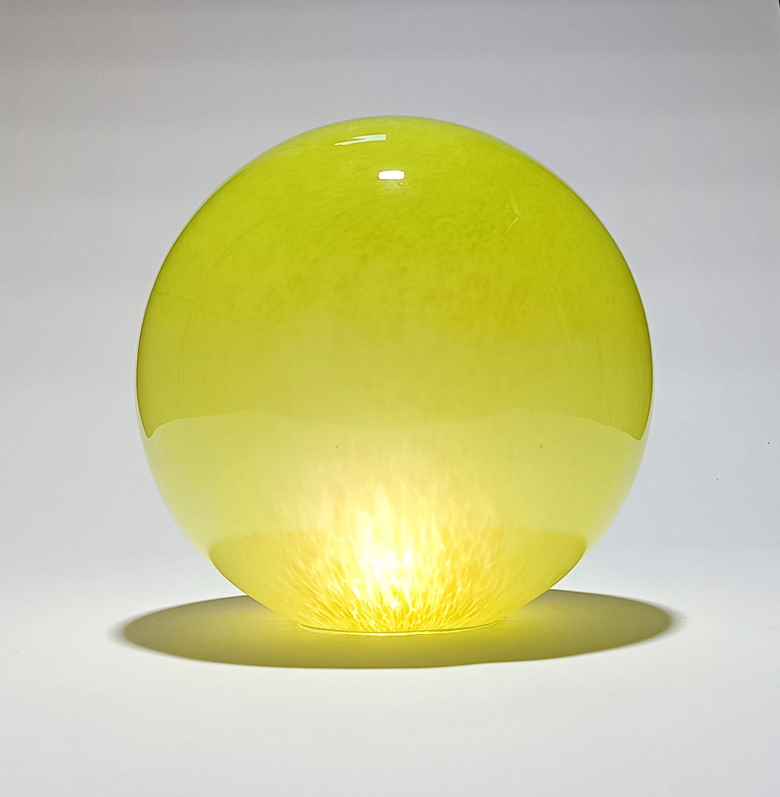 Globo de Vidro Soprado Verde Lima | Peça para Iluminação | Ø35