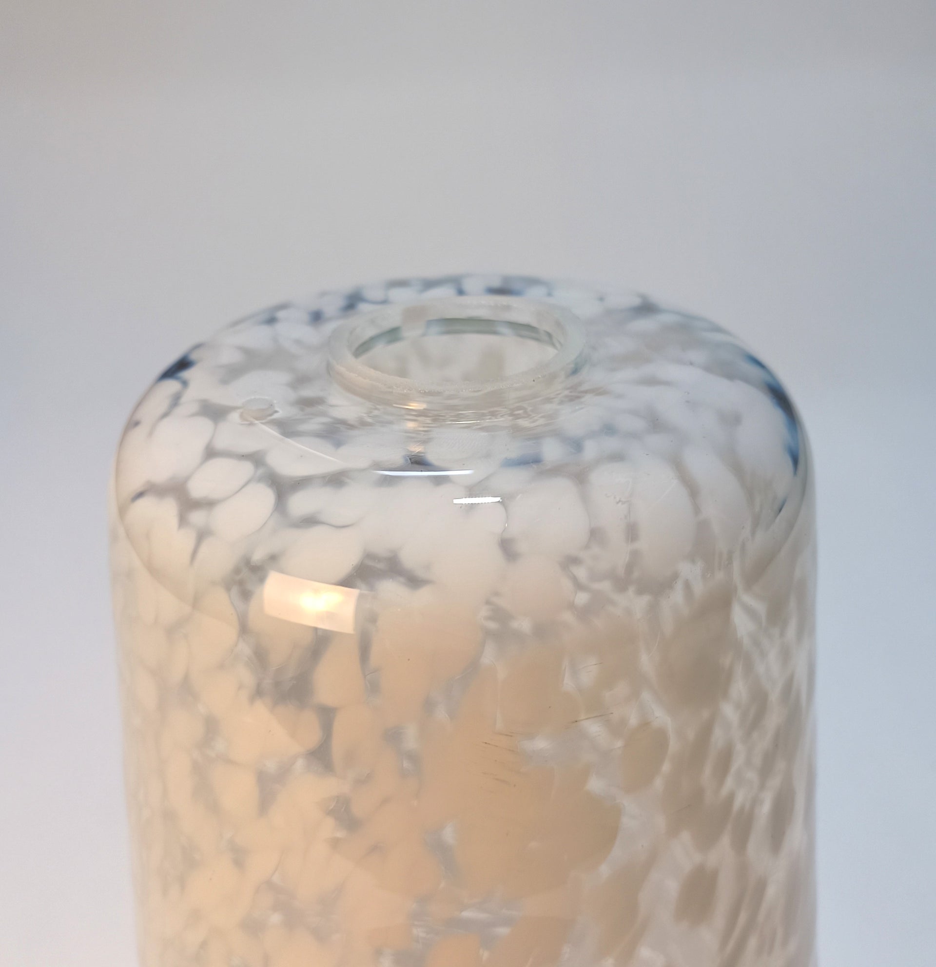 4 Lámparas de mesa de cristal con grano de ópalo