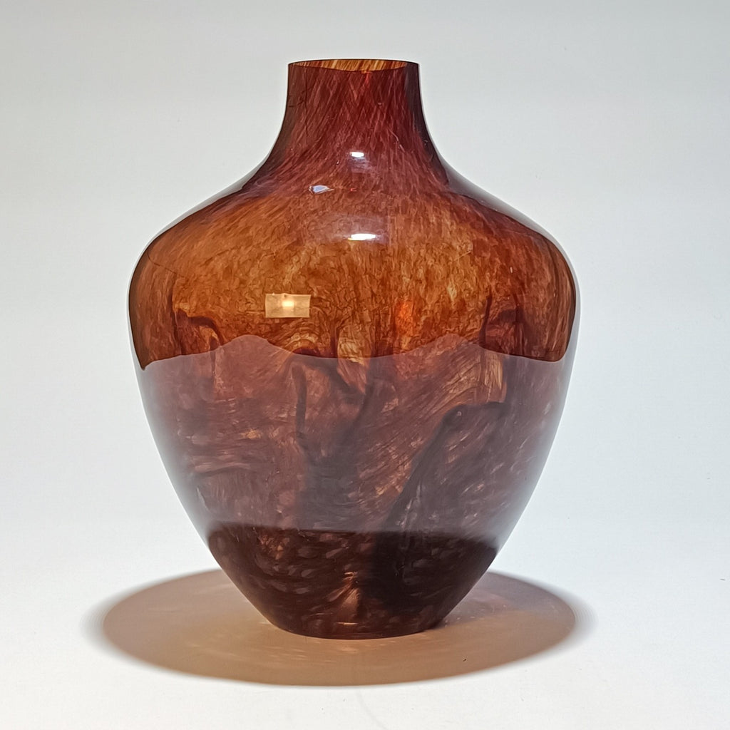 Jarrão Âmbar Floresta – Vidro Soprado Artesanal
