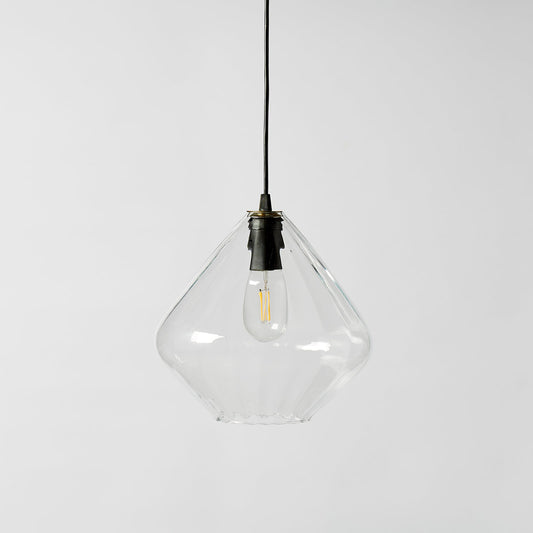 Lámpara de techo DROPPA | Transparente | Acanalada recta