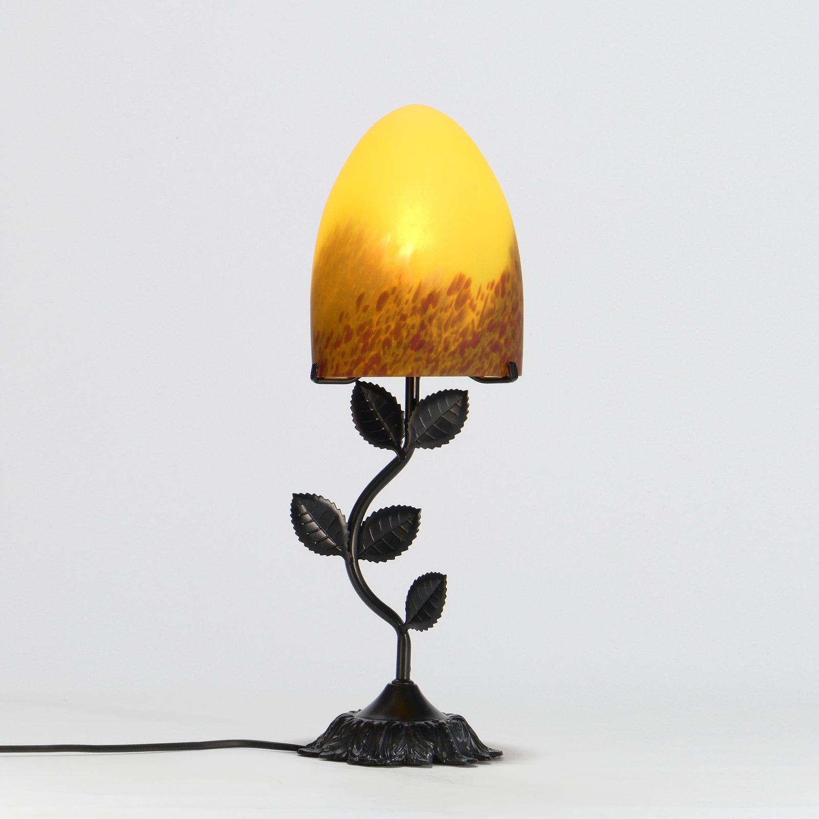 Candeeiro de Mesa com abajur Patê de Verre