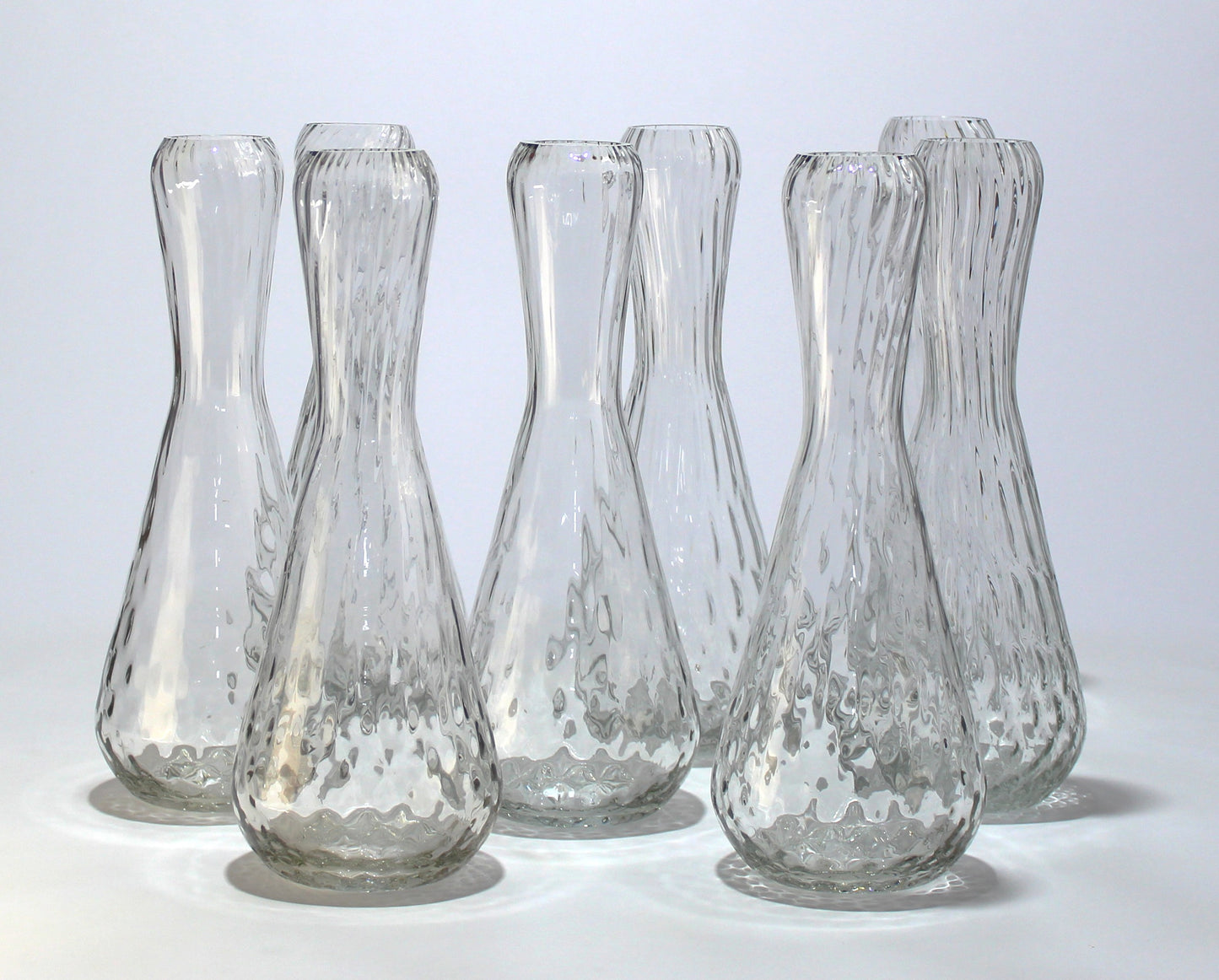 Jarra alta de vidrio transparente