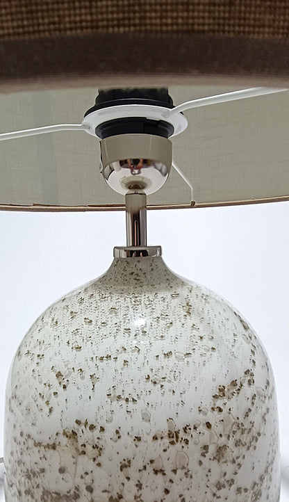 Base de lámpara de mesa White Volcano