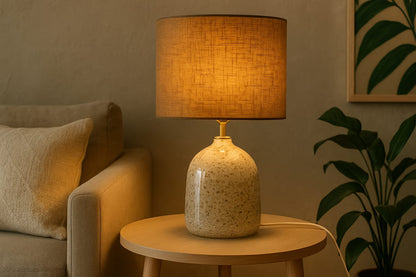 Base de lámpara de mesa White Volcano