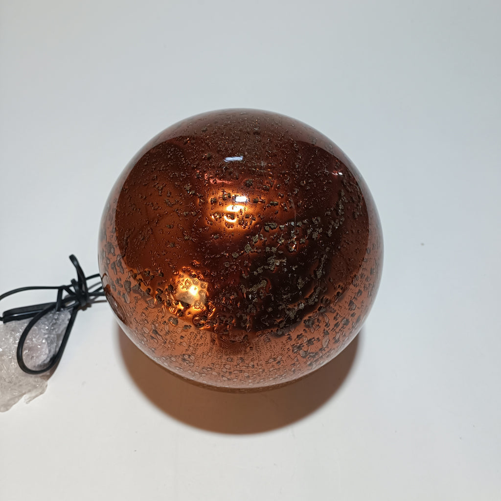 Candeeiro de Mesa Cobre Esfera 25cm
