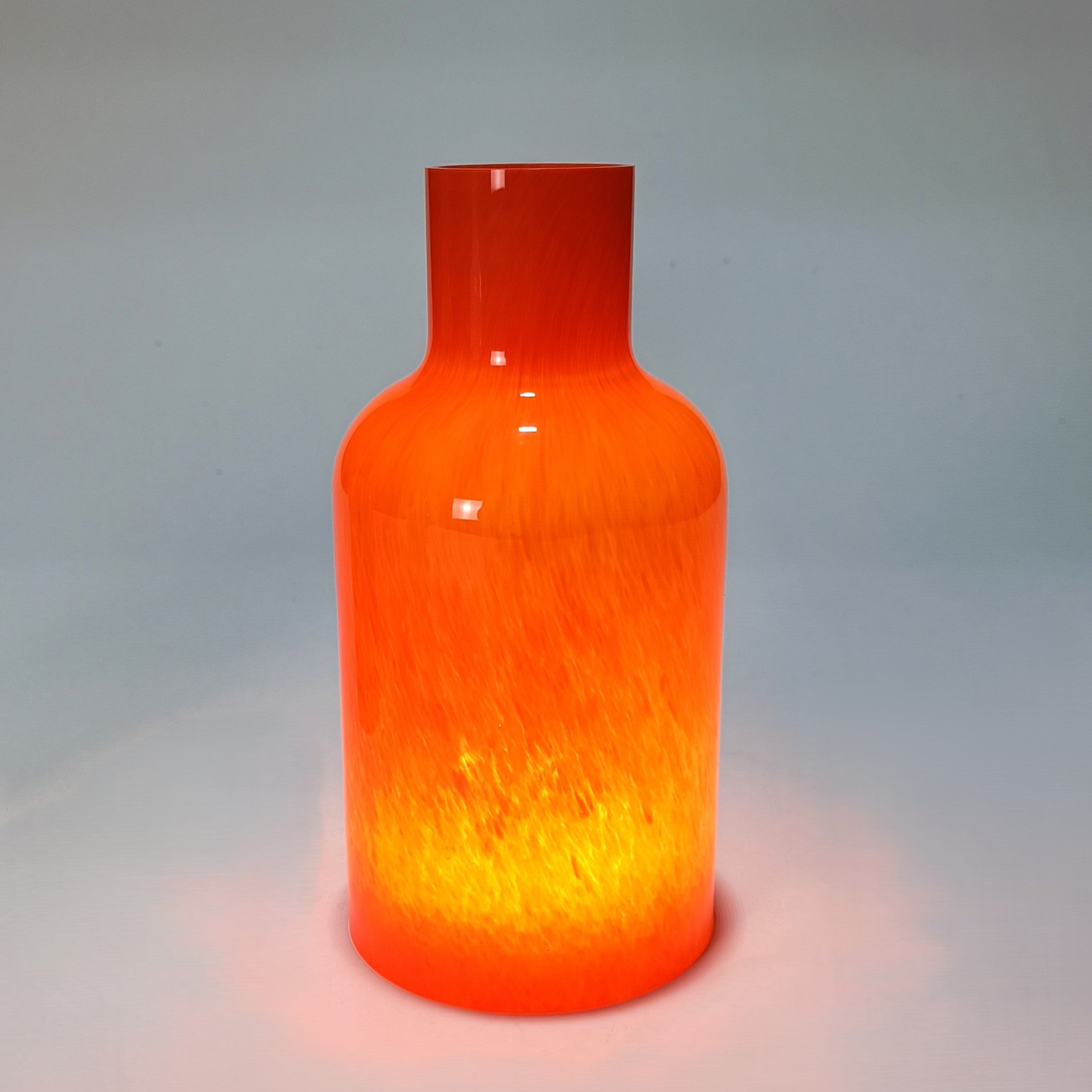 Lamp Bottle — Candeeiro de Mesa em Vidro Soprado laranja