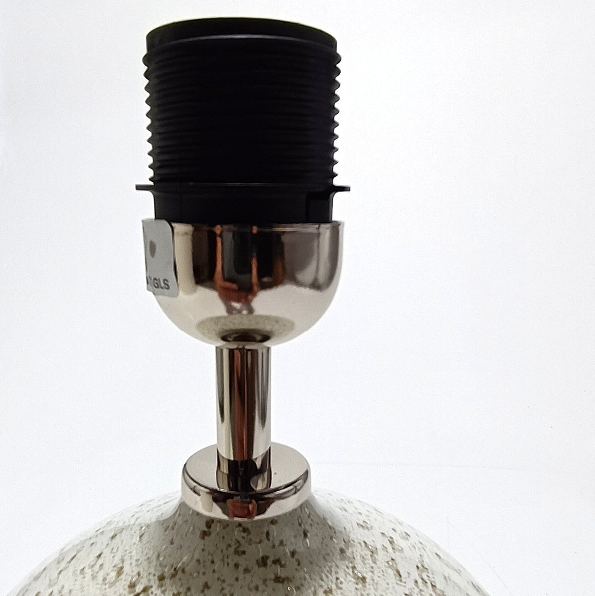 White glass table lamp base, Volkano model – view 4