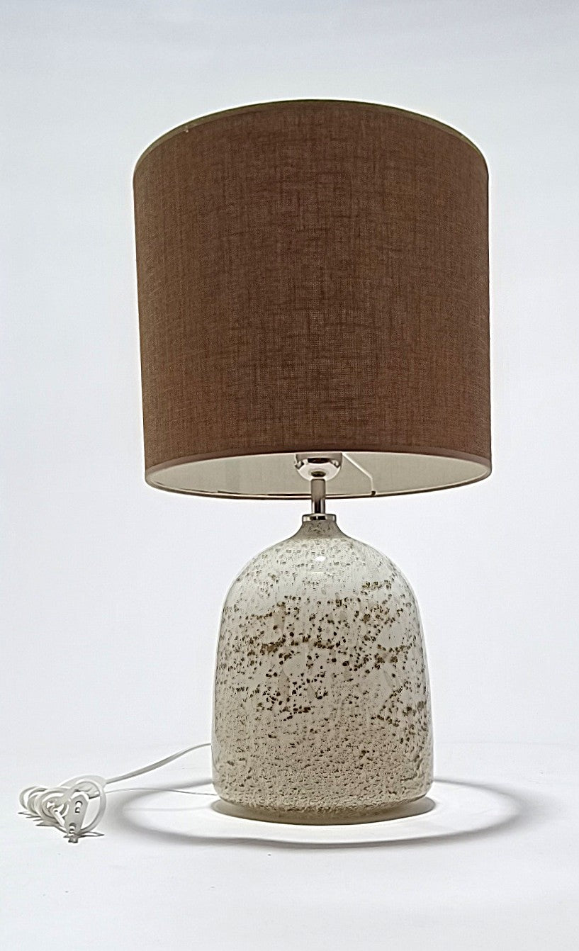 White glass table lamp base, Volkano model – view 9