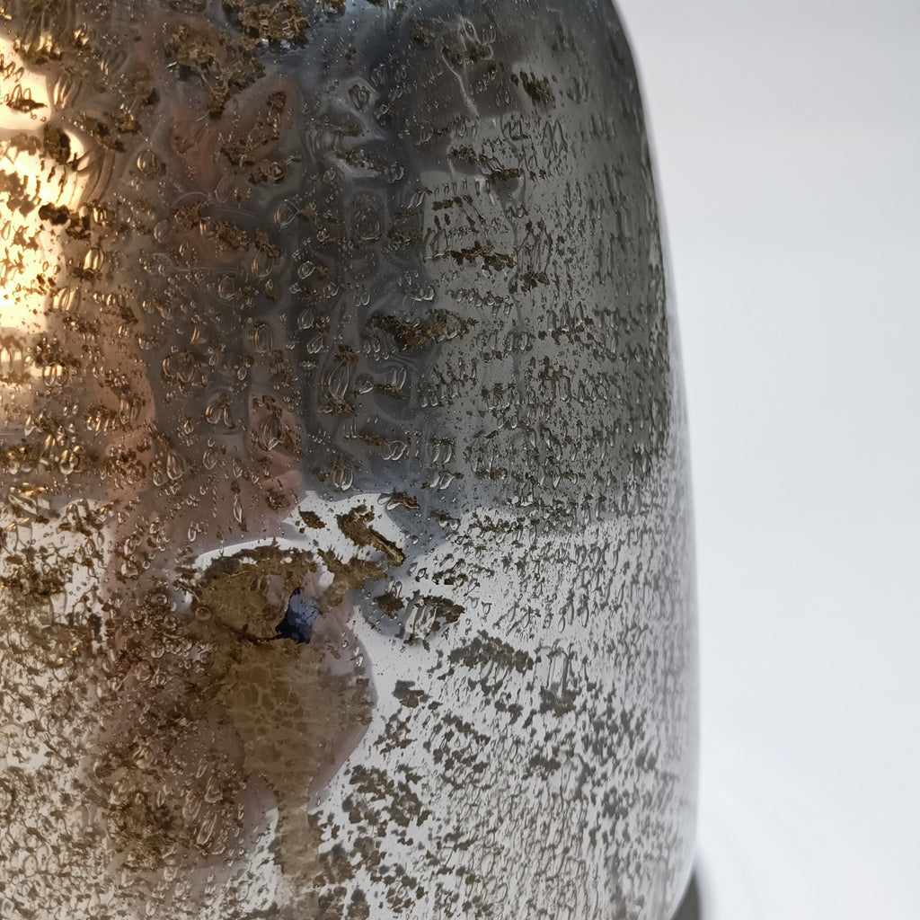 Table lamp in silvered glass, Volkano model – view 7