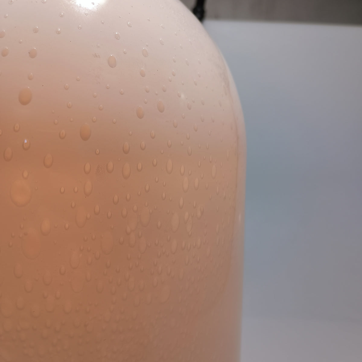 Opal glass ceiling pendant light with a bubble effect – view 2