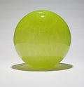 Lime-green blown glass globe for lamp, Ø 35 cm