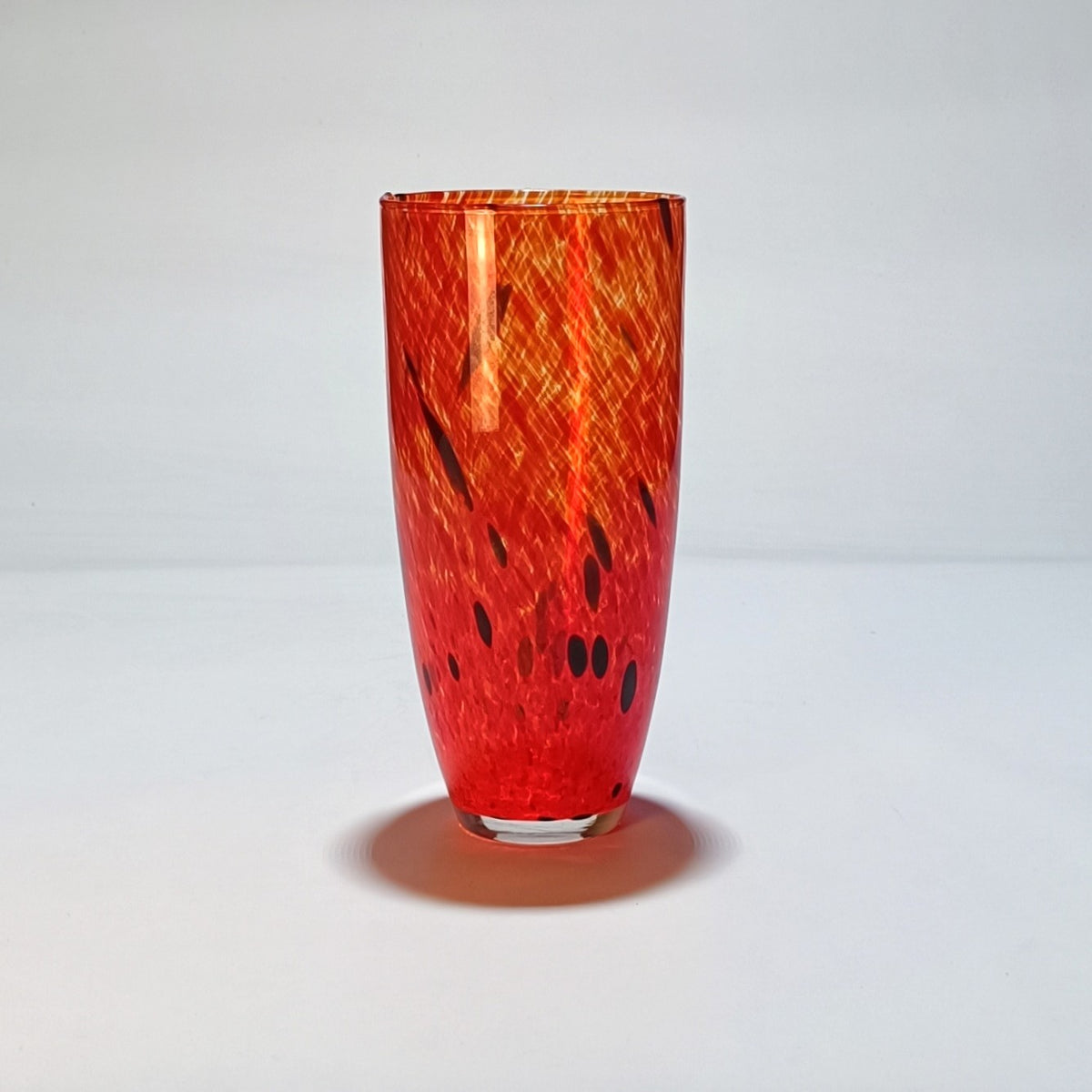 Vaso Decorativo em Vidro Soprado – Fogo