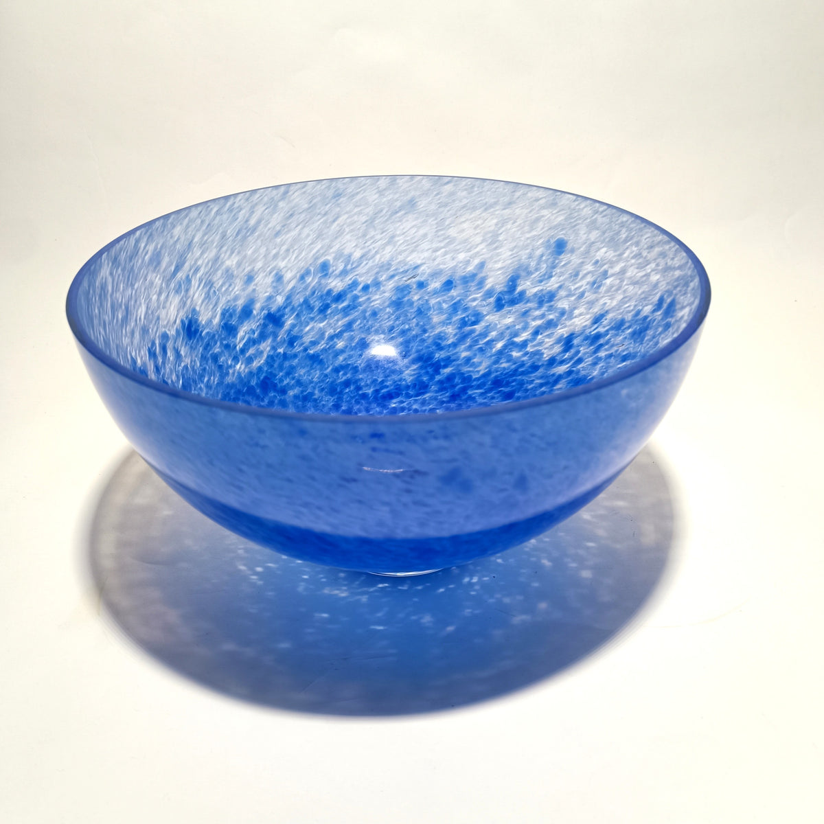 Taça decorativa em vidro soprado, azul – vista 3