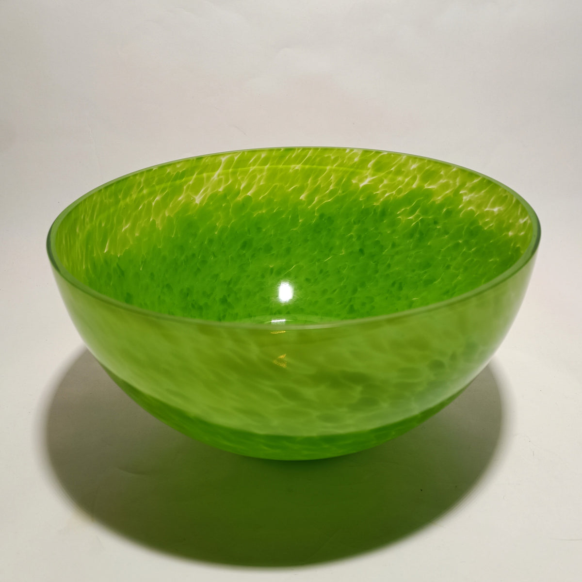 Taça decorativa em vidro soprado, verde – vista 4