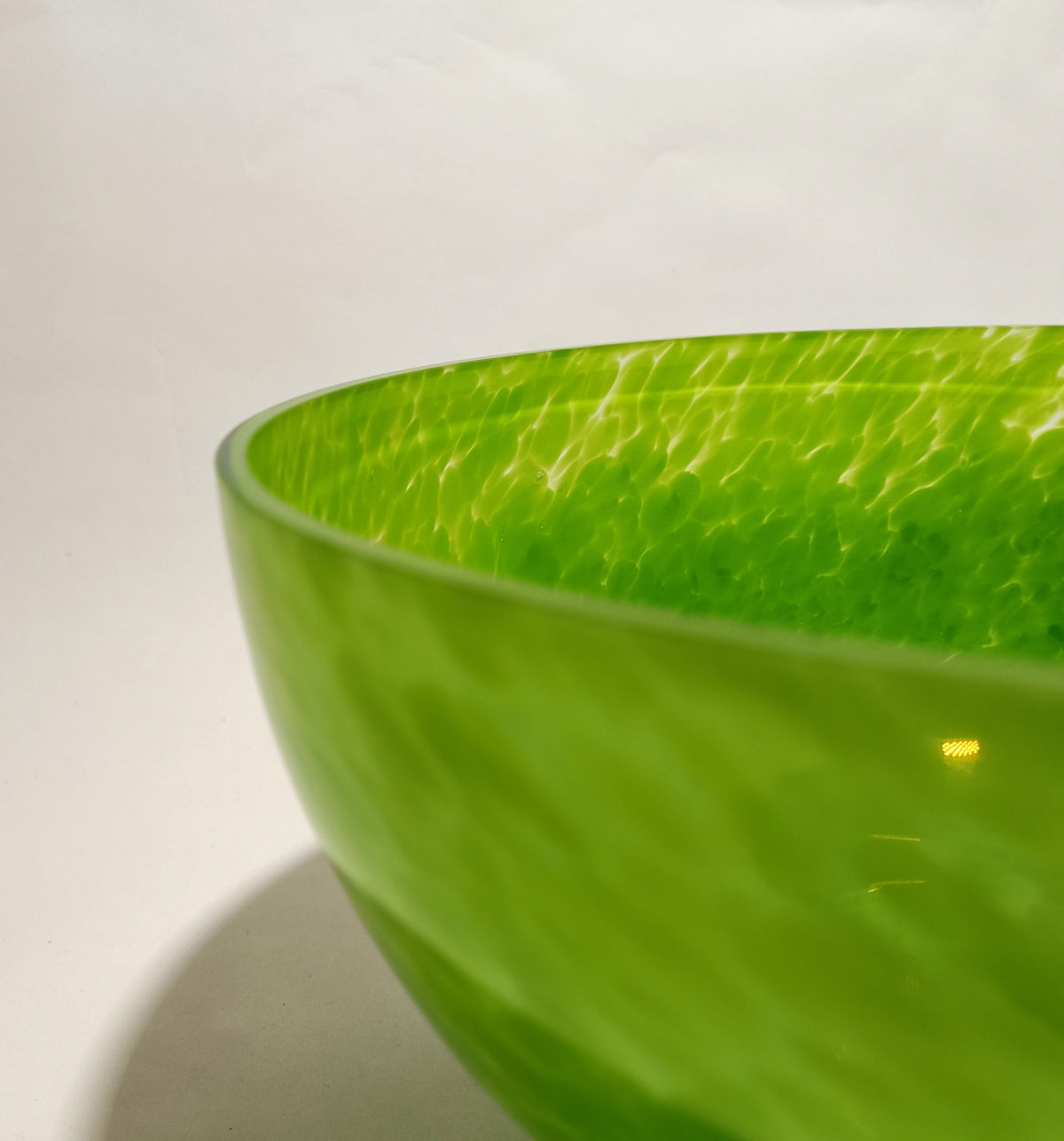 Taça decorativa em vidro soprado, verde – vista 6