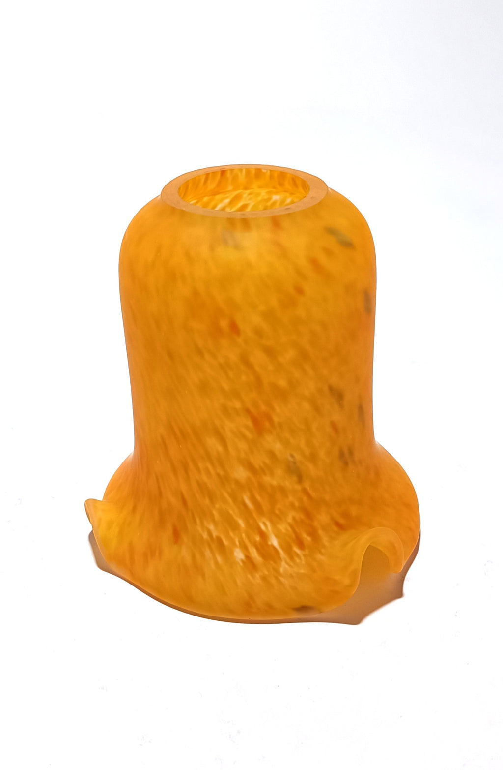 Tulipa laranja com grão verde e aba curta, para candeeiro – vista 2