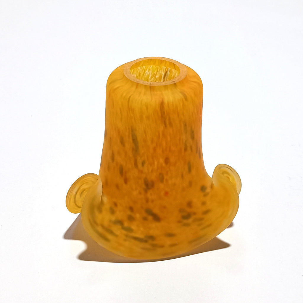 Tulipa laranja com grão verde e aba longa, para candeeiro – vista 3