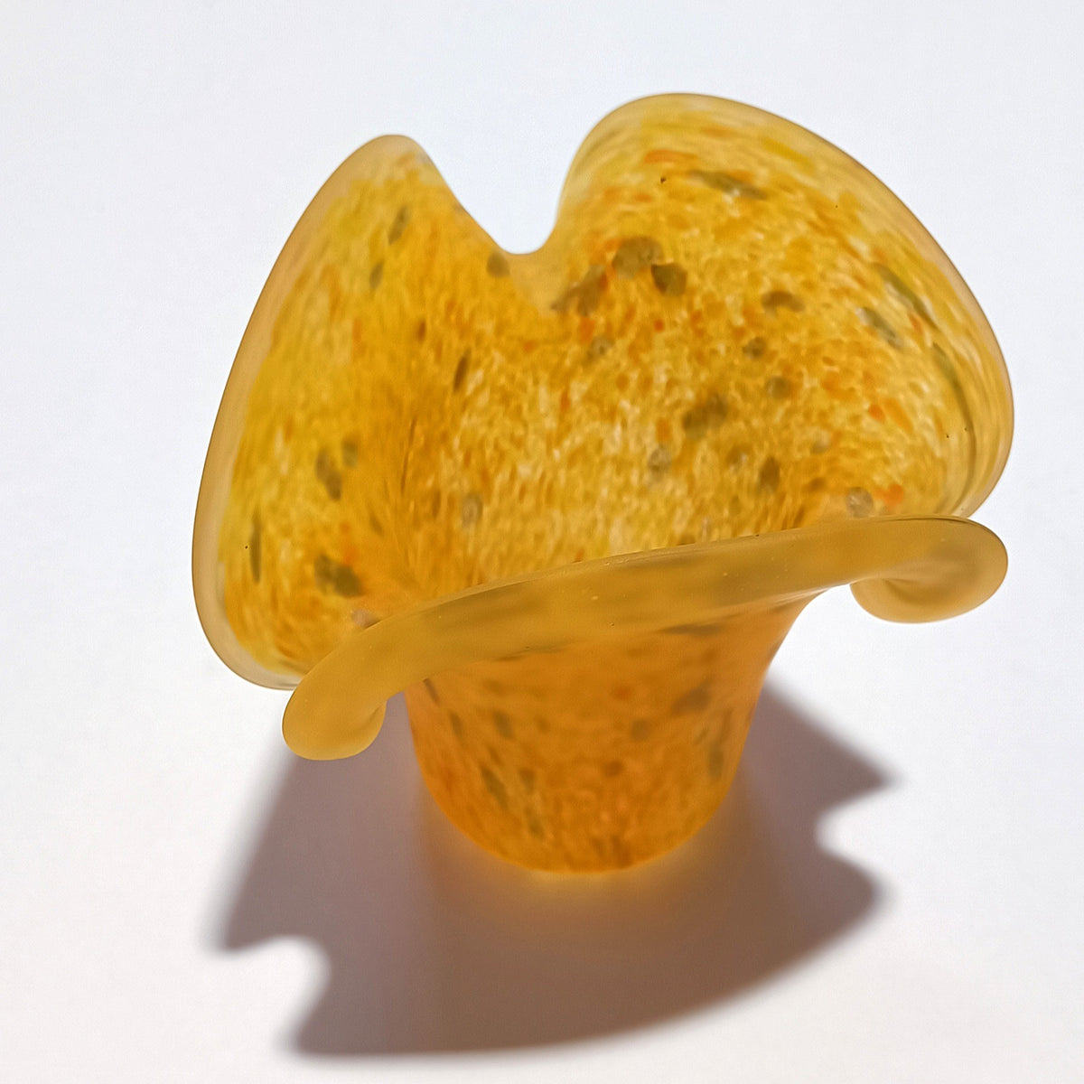 Tulipa laranja com grão verde e aba longa, para candeeiro – vista 5