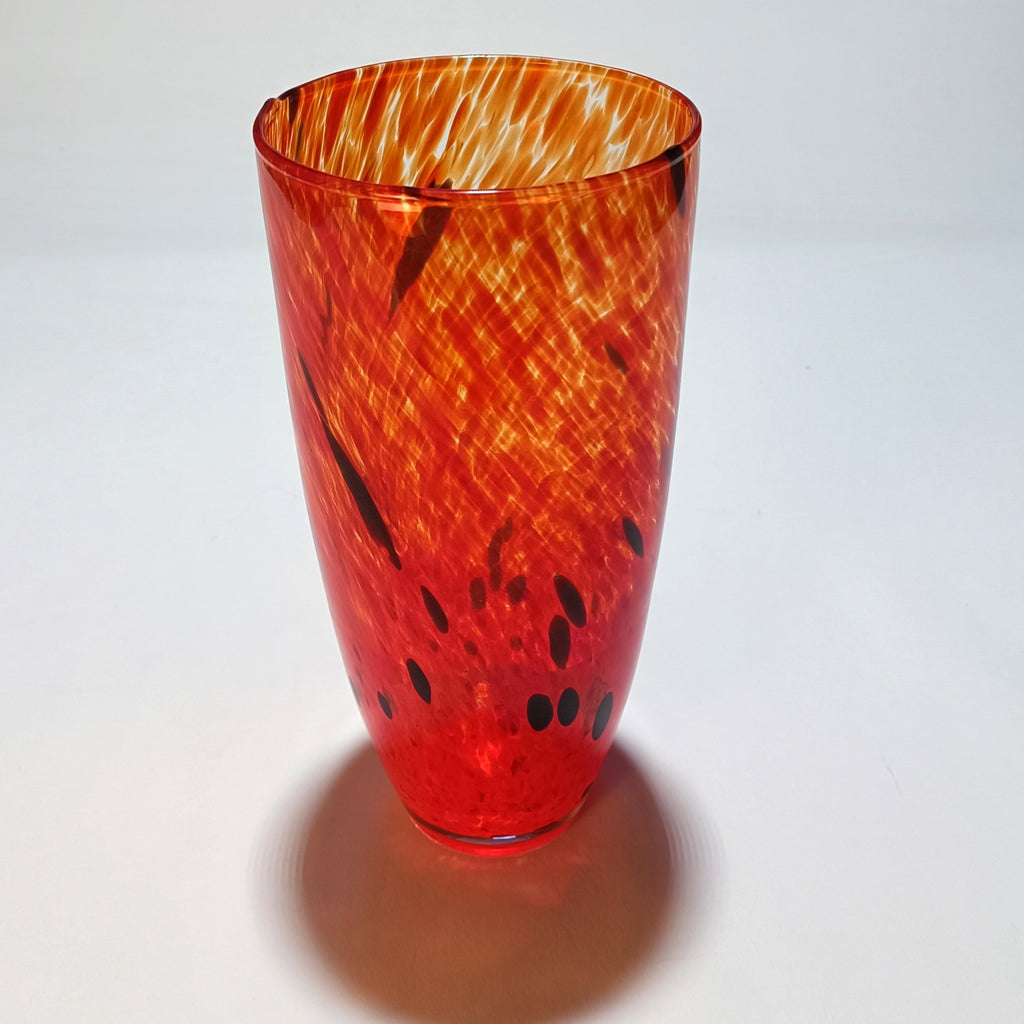 Vaso decorativo em vidro soprado, Fogo – vista 3