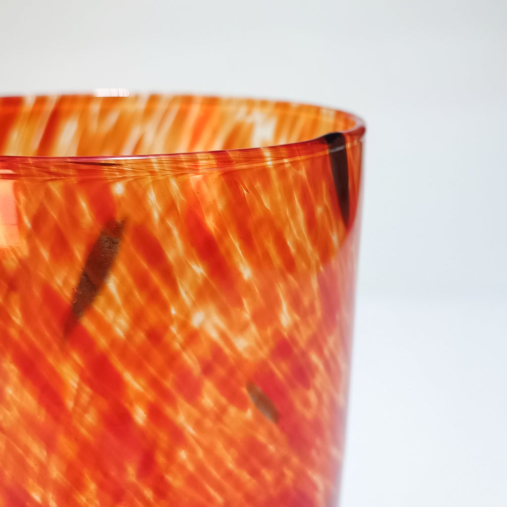 Vaso decorativo em vidro soprado, Fogo – vista 6