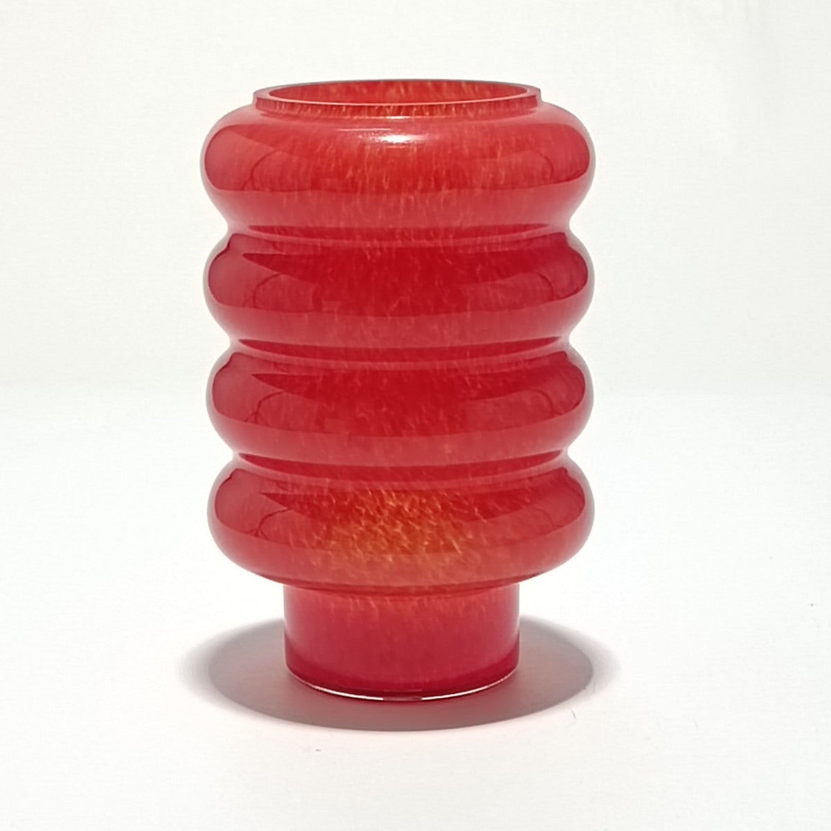 Vidro de substituição para candeeiro de teto, ondulado vermelho