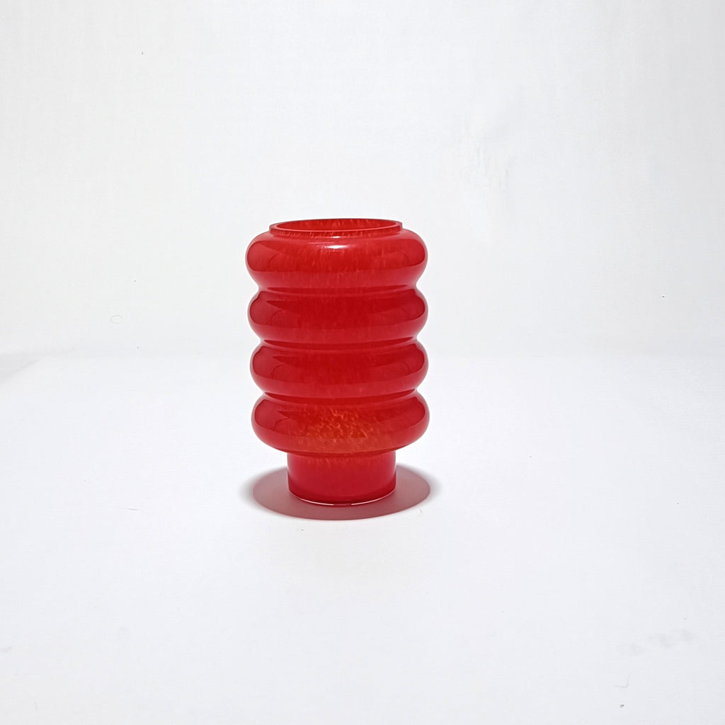 Vidro de substituição para candeeiro de teto, ondulado vermelho – vista 3